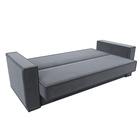 Прямой диван «Куба», ППУ, механизм книжка, велюр, цвет серый  (артикул 10842663)  большой выбор товаров оптом и в розницу по низким ценам с доставкой