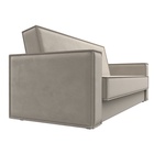 Прямой диван «Куба», ППУ, механизм книжка, микровельвет, цвет бежевый  (артикул 10842665)  большой выбор товаров оптом и в розницу по низким ценам с доставкой