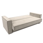 Прямой диван «Куба», ППУ, механизм книжка, микровельвет, цвет бежевый  (артикул 10842665)  большой выбор товаров оптом и в розницу по низким ценам с доставкой