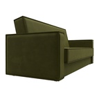 Прямой диван «Куба», ППУ, механизм книжка, микровельвет, цвет зелёный  (артикул 10842668)  большой выбор товаров оптом и в розницу по низким ценам с доставкой