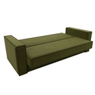 Прямой диван «Куба», ППУ, механизм книжка, микровельвет, цвет зелёный  (артикул 10842668)  большой выбор товаров оптом и в розницу по низким ценам с доставкой