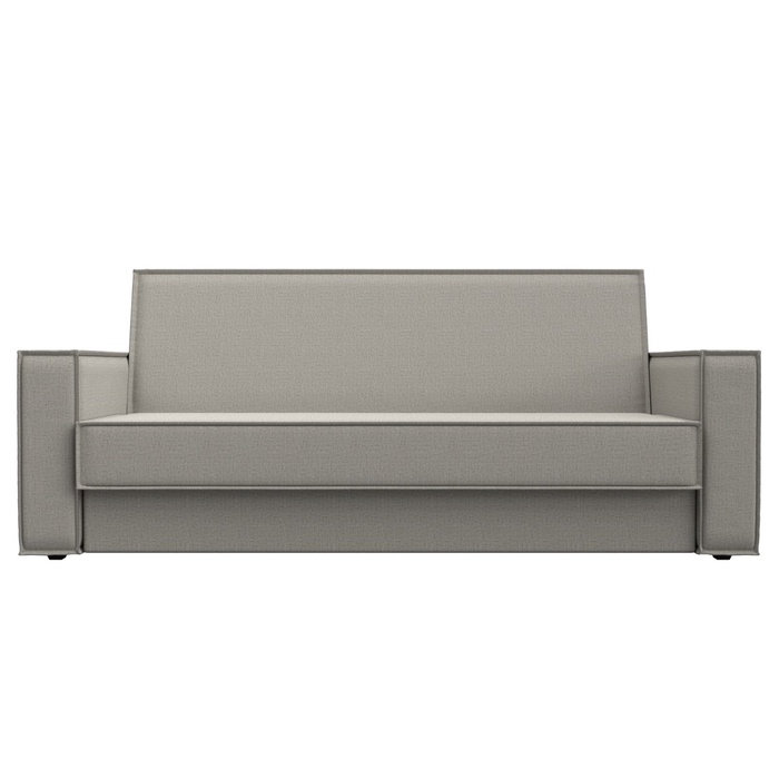 Диван прямой «Куба», ППУ, механизм книжка, рогожка, цвет амур бежевый