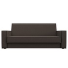 Прямой диван «Куба», ППУ, механизм книжка, рогожка, цвет амур коричневый  (артикул 10842673)  большой выбор товаров оптом и в розницу по низким ценам с доставкой