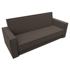 Прямой диван «Куба», ППУ, механизм книжка, рогожка, цвет амур коричневый  (артикул 10842673)  большой выбор товаров оптом и в розницу по низким ценам с доставкой