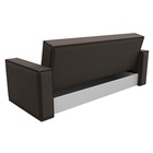 Прямой диван «Куба», ППУ, механизм книжка, рогожка, цвет амур коричневый  (артикул 10842673)  большой выбор товаров оптом и в розницу по низким ценам с доставкой