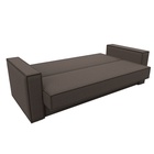 Прямой диван «Куба», ППУ, механизм книжка, рогожка, цвет амур коричневый  (артикул 10842673)  большой выбор товаров оптом и в розницу по низким ценам с доставкой