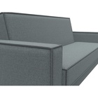 Прямой диван «Куба», ППУ, механизм книжка, рогожка, цвет амур серый  (артикул 10842674)  большой выбор товаров оптом и в розницу по низким ценам с доставкой