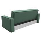 Прямой диван «Куба», ППУ, механизм книжка, рогожка, цвет амур зелёный  (артикул 10842676)  большой выбор товаров оптом и в розницу по низким ценам с доставкой