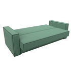 Прямой диван «Куба», ППУ, механизм книжка, рогожка, цвет амур зелёный  (артикул 10842676)  большой выбор товаров оптом и в розницу по низким ценам с доставкой