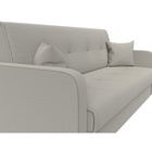 Прямой диван «Надежда», ППУ, механизм книжка, рогожка, цвет амур бежевый  (артикул 10842688)  большой выбор товаров оптом и в розницу по низким ценам с доставкой