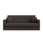 Прямой диван «Надежда», ППУ, механизм книжка, рогожка, цвет амур коричневый 10842689