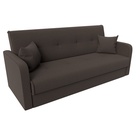 Прямой диван «Надежда», ППУ, механизм книжка, рогожка, цвет амур коричневый 10842689