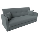 Прямой диван «Надежда», ППУ, механизм книжка, рогожка, цвет амур серый  (артикул 10842691)  большой выбор товаров оптом и в розницу по низким ценам с доставкой