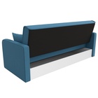 Прямой диван «Надежда», ППУ, механизм книжка, рогожка, цвет амур голубой  (артикул 10842692)  большой выбор товаров оптом и в розницу по низким ценам с доставкой