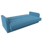Прямой диван «Надежда», ППУ, механизм книжка, рогожка, цвет амур голубой  (артикул 10842692)  большой выбор товаров оптом и в розницу по низким ценам с доставкой