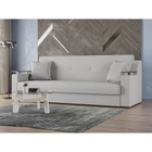 Прямой диван «Сенатор», ППУ, механизм книжка, рогожка, цвет амур бежевый  (артикул 10842694)  большой выбор товаров оптом и в розницу по низким ценам с доставкой