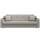 Прямой диван «Сенатор», ППУ, механизм книжка, рогожка, цвет амур бежевый  (артикул 10842694)  большой выбор товаров оптом и в розницу по низким ценам с доставкой