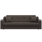 Прямой диван «Сенатор», ППУ, механизм книжка, рогожка, цвет амур коричневый  (артикул 10842695)  большой выбор товаров оптом и в розницу по низким ценам с доставкой