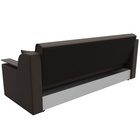 Прямой диван «Сенатор», ППУ, механизм книжка, рогожка, цвет амур коричневый  (артикул 10842695)  большой выбор товаров оптом и в розницу по низким ценам с доставкой