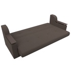 Прямой диван «Сенатор», ППУ, механизм книжка, рогожка, цвет амур коричневый  (артикул 10842695)  большой выбор товаров оптом и в розницу по низким ценам с доставкой