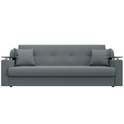 Прямой диван «Сенатор», ППУ, механизм книжка, рогожка, цвет амур серый  (артикул 10842696)  большой выбор товаров оптом и в розницу по низким ценам с доставкой