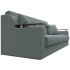 Прямой диван «Сенатор», ППУ, механизм книжка, рогожка, цвет амур серый  (артикул 10842696)  большой выбор товаров оптом и в розницу по низким ценам с доставкой