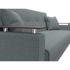 Прямой диван «Сенатор», ППУ, механизм книжка, рогожка, цвет амур серый  (артикул 10842696)  большой выбор товаров оптом и в розницу по низким ценам с доставкой