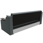 Прямой диван «Сенатор», ППУ, механизм книжка, рогожка, цвет амур серый  (артикул 10842696)  большой выбор товаров оптом и в розницу по низким ценам с доставкой