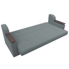 Прямой диван «Сенатор», ППУ, механизм книжка, рогожка, цвет амур серый  (артикул 10842696)  большой выбор товаров оптом и в розницу по низким ценам с доставкой