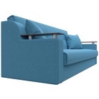 Прямой диван «Сенатор», ППУ, механизм книжка, рогожка, цвет амур голубой  (артикул 10842697)  большой выбор товаров оптом и в розницу по низким ценам с доставкой