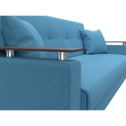 Прямой диван «Сенатор», ППУ, механизм книжка, рогожка, цвет амур голубой  (артикул 10842697)  большой выбор товаров оптом и в розницу по низким ценам с доставкой