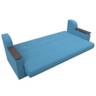 Прямой диван «Сенатор», ППУ, механизм книжка, рогожка, цвет амур голубой  (артикул 10842697)  большой выбор товаров оптом и в розницу по низким ценам с доставкой