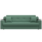 Прямой диван «Сенатор», ППУ, механизм книжка, рогожка, цвет амур зелёный  (артикул 10842698)  большой выбор товаров оптом и в розницу по низким ценам с доставкой