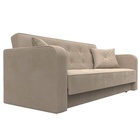 Прямой диван «Тур», ППУ, механизм книжка, велюр, цвет бежевый 10842699