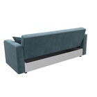 Прямой диван «Тур», ППУ, механизм книжка, велюр, цвет бирюзовый 10842701