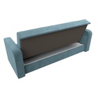 Прямой диван «Тур», ППУ, механизм книжка, велюр, цвет бирюзовый 10842701