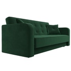 Прямой диван «Тур», ППУ, механизм книжка, велюр, цвет зелёный 10842702