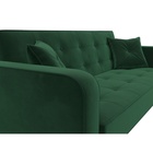 Прямой диван «Тур», ППУ, механизм книжка, велюр, цвет зелёный 10842702