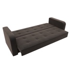 Прямой диван «Тур», ППУ, механизм книжка, велюр, цвет коричневый 10842703