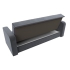 Прямой диван «Тур», ППУ, механизм книжка, велюр, цвет серый 10842704