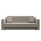 Прямой диван «Тур», ППУ, механизм книжка, микровельвет, цвет бежевый  (артикул 10842706)  большой выбор товаров оптом и в розницу по низким ценам с доставкой