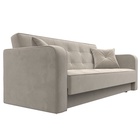 Прямой диван «Тур», ППУ, механизм книжка, микровельвет, цвет бежевый  (артикул 10842706)  большой выбор товаров оптом и в розницу по низким ценам с доставкой