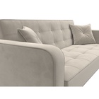 Прямой диван «Тур», ППУ, механизм книжка, микровельвет, цвет бежевый  (артикул 10842706)  большой выбор товаров оптом и в розницу по низким ценам с доставкой