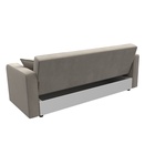 Прямой диван «Тур», ППУ, механизм книжка, микровельвет, цвет бежевый  (артикул 10842706)  большой выбор товаров оптом и в розницу по низким ценам с доставкой