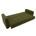 Прямой диван «Тур», ППУ, механизм книжка, микровельвет, цвет зелёный  (артикул 10842707)  большой выбор товаров оптом и в розницу по низким ценам с доставкой