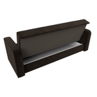 Прямой диван «Тур», ППУ, механизм книжка, микровельвет, цвет коричневый  (артикул 10842708)  большой выбор товаров оптом и в розницу по низким ценам с доставкой