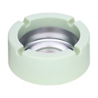 Пепельница для дома, для сигарет и стиков. d=9 см, h=3.5 см, зеленая - Фото 2