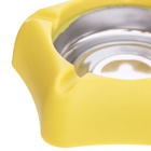 Пепельница для дома из нержавеющей стали, для сигарет и стиков, 13×13.3 см, желтая - фото 27161956