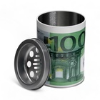 Пепельница для дома бездымная 100 Euro, для сигарет и стиков, 7.7×10.2 см 10820059 - фото 13016264