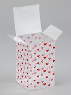 Складная коробка из PVC "Сердца", 6 x 6 x 10 см 5шт (комплект 4 шт) - фото 44048959